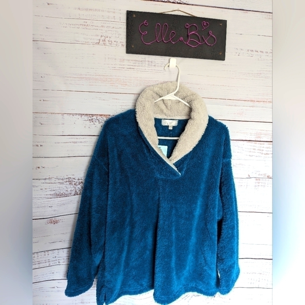 NWT Alexander Del Rossa Sherpa/Fleece Ultra Soft Pullover XL